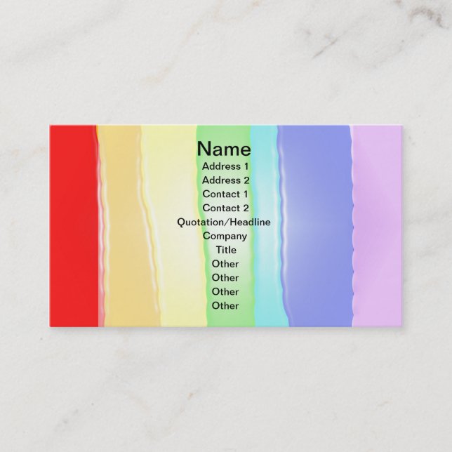 Rainbow v2 business card (Front)
