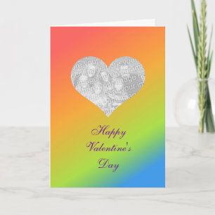 Rainbow Valentine Holiday Card