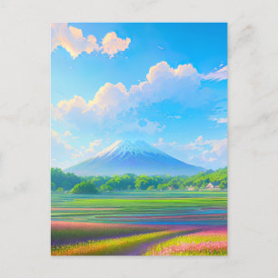 Rainbow Valley and Snowy Mountain Postcard