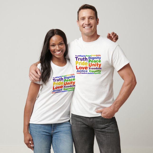 Rainbow Values shirt - choose style & color (Unisex)