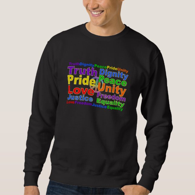 Rainbow Values shirt - choose style & color (Front)