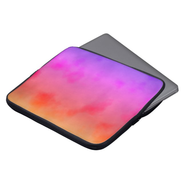 Rainbow Vapor Laptop Sleeve (Front Top)