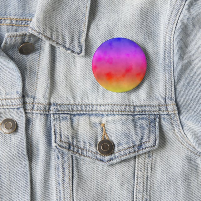 Rainbow Vapour 6 Cm Round Badge (In Situ)