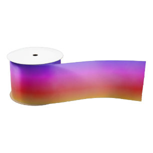 Rainbow Vapour Satin Ribbon