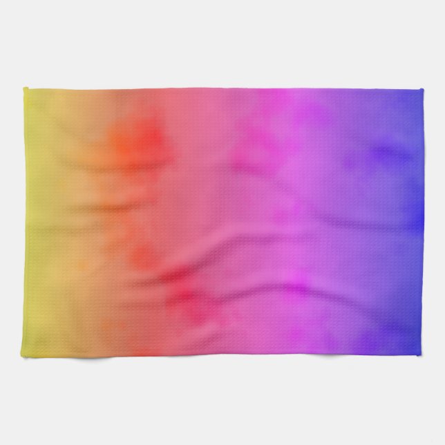 Rainbow Vapour Tea Towel (Horizontal)