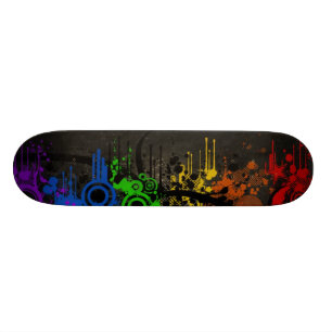 Rainbow Vector Skateboard