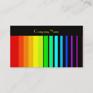 Rainbow Vector Stripes, Company Name Business Card