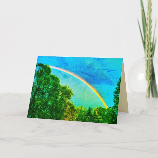 RAINBOW VERDE GREETING CARD (Front)