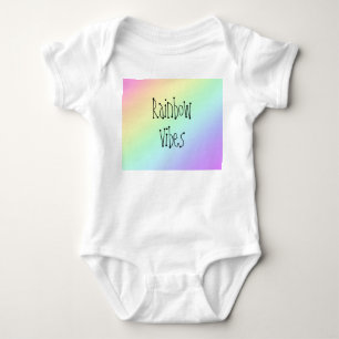 Rainbow Vibes Baby Bodysuit