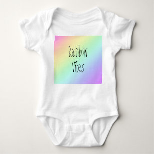 Rainbow Vibes Baby Bodysuit