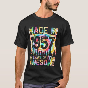 Rainbow Vintage 1957 65 Years Of Being Awesome 65t T-Shirt