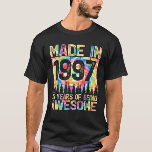 Rainbow Vintage 1997 25 Years Of Being Awesome 25T T-Shirt