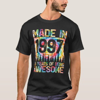 Rainbow Vintage 1997 25 Years Of Being Awesome 25T T-Shirt
