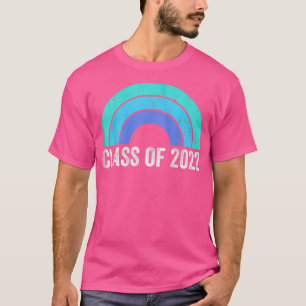 Rainbow Vintage Class Of 2022 Seniors Graduation S T-Shirt