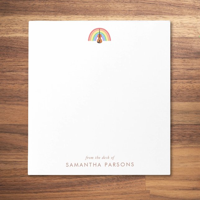 Rainbow Violin Music Teacher Notepad (Creator Uploaded)