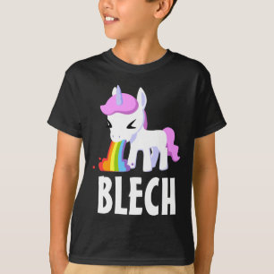 RAINBOW VOMIT UNICORN FUNNY kids Dark T-Shirts