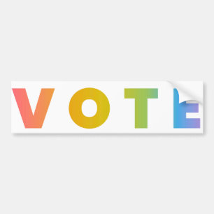 Rainbow VOTE Bumper Sticker