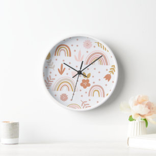 Rainbow wall clock