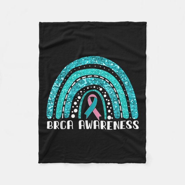Rainbow Warrior Brca Awareness  Fleece Blanket (Front)