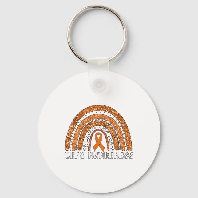 Rainbow Warrior Crps Awareness  Key Ring (Front)