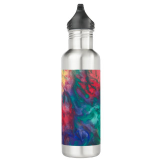 Rainbow Water Bottle Colourful Boho Stainless Stee