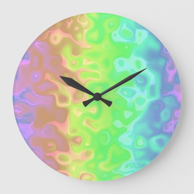 Rainbow Water Large Clock (Front)