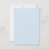 Rainbow Watercolor Baby Boy Shower Thank You Card (Back)