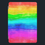 Rainbow Watercolor iPad Pro Cover<br><div class="desc">Rainbow  Watercolor
Protect your iPad with a custom cover fit for your superhero tablet. The multifunctional design folds into multiple stand positions for hands-free heroics.</div>