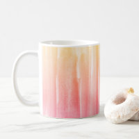 Rainbow Watercolor Texture Abstract Painting Coffe