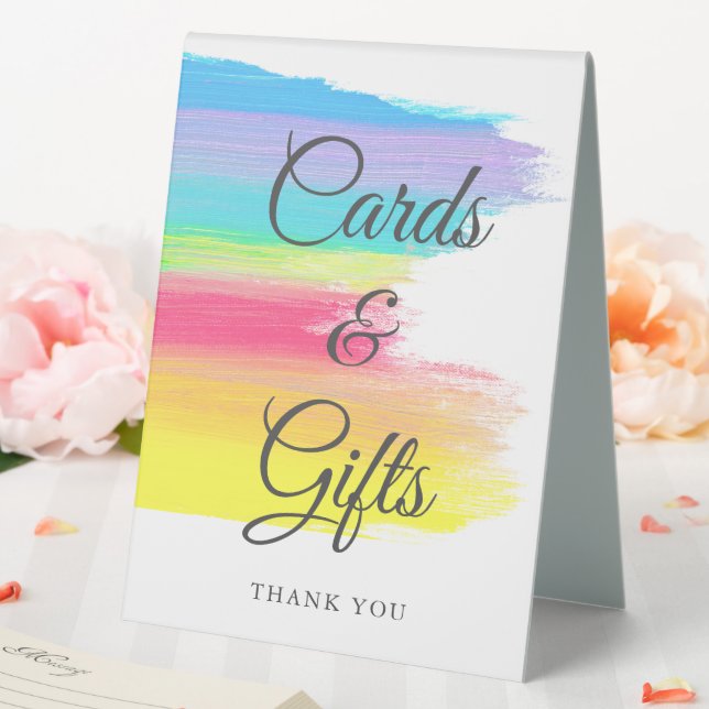 Rainbow Watercolor Wedding Cards and Gifts (In SItu (Wedding))