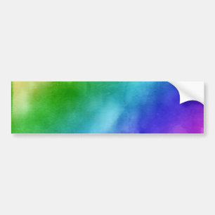 Rainbow Watercolors Bumper Sticker