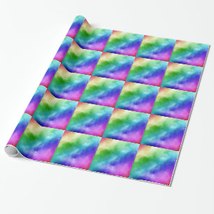Rainbow Watercolors Wrapping Paper