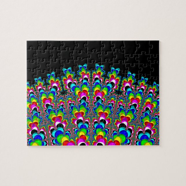 Rainbow Waterfall - Fractal Art Jigsaw Puzzle (Horizontal)