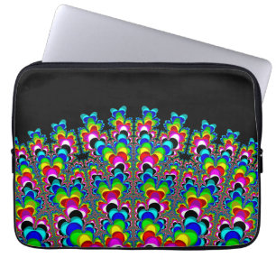 Rainbow Waterfall - Fractal Art Laptop Sleeve