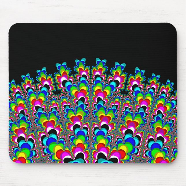 Rainbow Waterfall - Fractal Art Mouse Mat (Front)