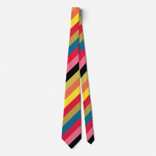 Rainbow Waterfall Stripes  Tie
