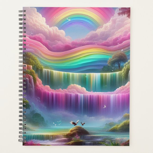 Rainbow Waterfalls and Eagles  Planner (Front)