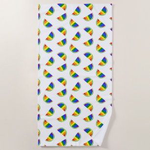 Rainbow Watermelon Pattern Beach Towel