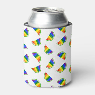 Rainbow Watermelon Pattern Can Cooler