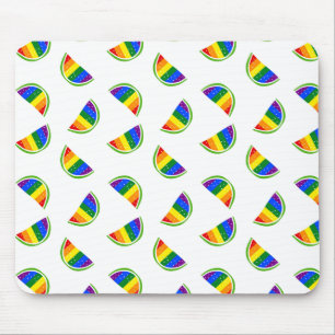 Rainbow Watermelon Pattern Mouse Mat