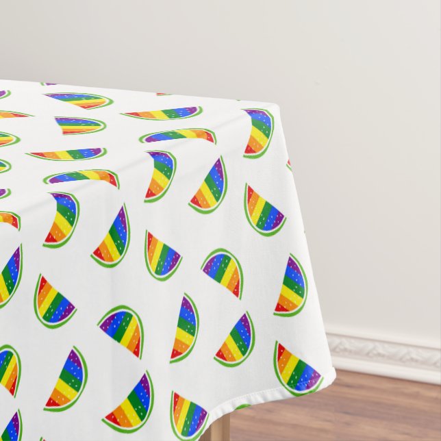 Rainbow Watermelon Pattern Tablecloth (In Situ)