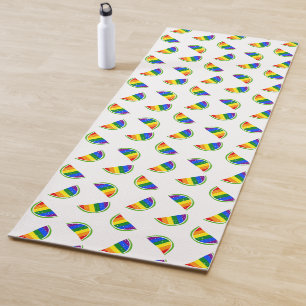 Rainbow Watermelon Pattern Yoga Mat
