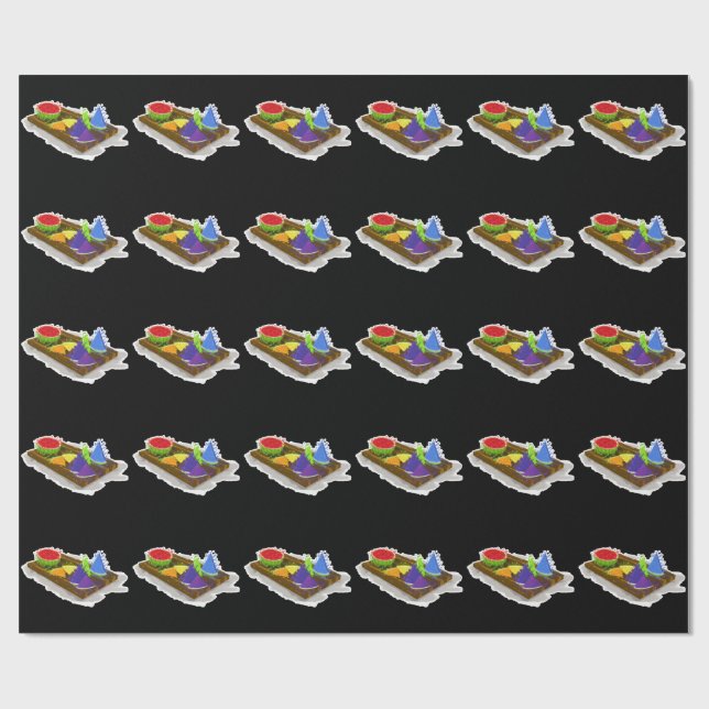 Rainbow Watermelon Wrapping Paper (Flat)