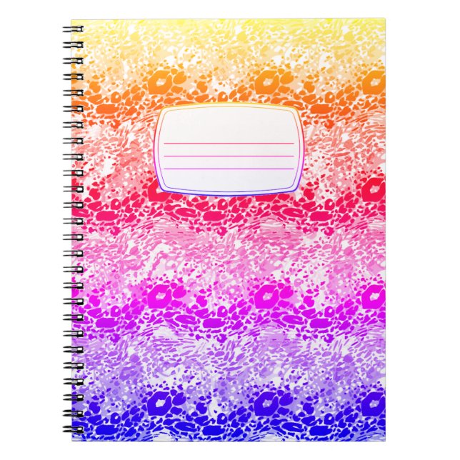 Rainbow wave  composition notebook (Front)