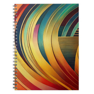 Rainbow Wave Notebook
