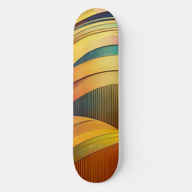 Rainbow Wave Skateboard (Front)