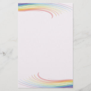 Rainbow wave stationery