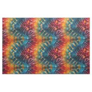 Rainbow Wave Tie Dye Fabric