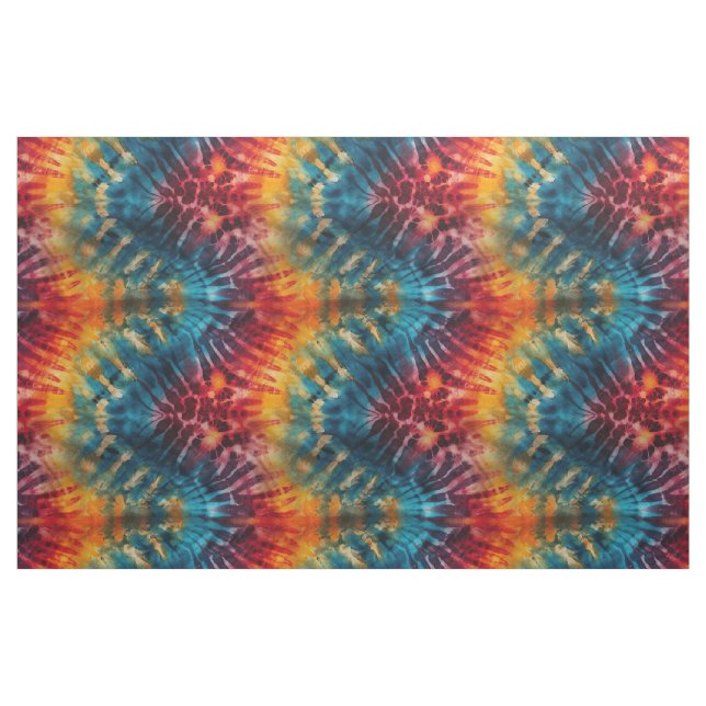 Rainbow Wave Tie Dye Fabric (Yard)
