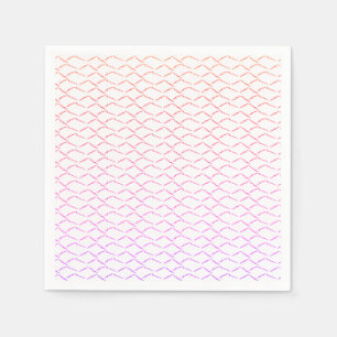 Rainbow Waves Abstract Beach Mermaid Scales Napkin